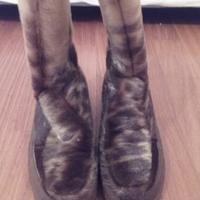 Stivali da neve in pelle di foca