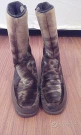 Stivali da neve in pelle di foca