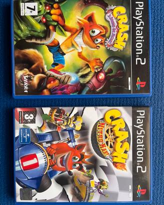2 giochi Crash Bandicoot PS2 originale Black Label