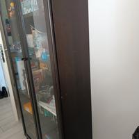 libreria con porte vetrinetta 