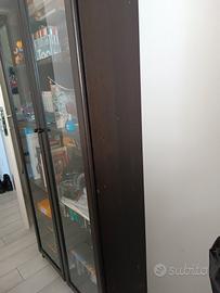 libreria con porte vetrinetta 