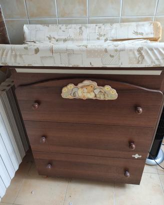 fasciatoio con vaschetta per bagno