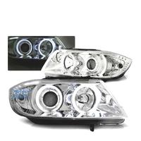 FARI BMW E90 E91 05-08 OCCHI ANGEL CCFL CROMATI