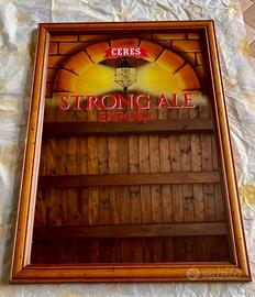 Quadro con specchio pubblicitario birra