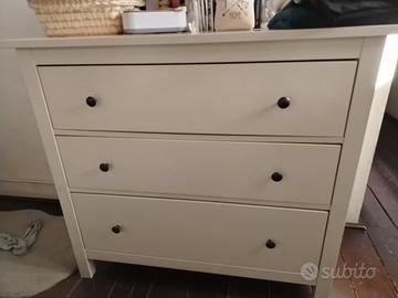 HEMNES 2 Cassettiere con 3 cassetti bianche
