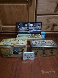 scatole di latta vintage