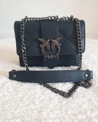 borsa love bag Pinko trapuntata con catena 