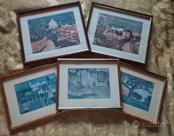 5 Quadretti paesaggi vari