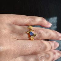 Anello di tanzanite in argento