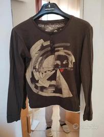 Maglia Pull&Bear grigio-marrone taglia XS