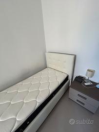 Letto contenitore con materasso da 1 piazza