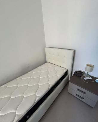 Letto contenitore con materasso da 1 piazza