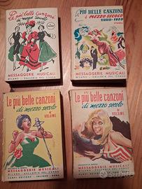 4 volumetti: le piu belle canzoni di mezzo secolo 