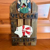 Portachiavi da parete in legno