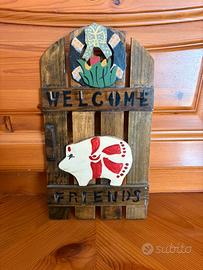 Portachiavi da parete in legno