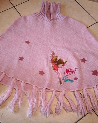 Poncho Winx Flora. Età 2/3 anni.