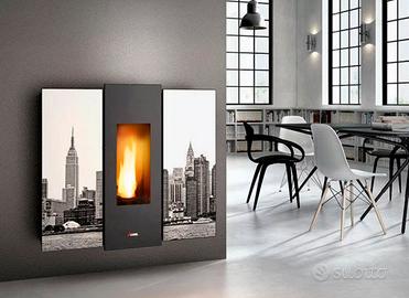 Stufa Pellet Wall New York 9kw