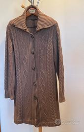 Cappotto in maglia con gonna coordinata