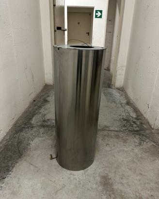 Cappa cilindrica Faber acciaio inox isola