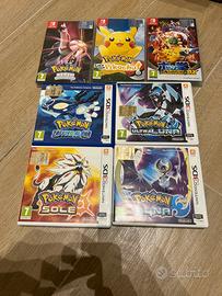 Collezione pokemon nintendo switch ds 3ds