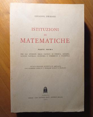 Istituzioni di matematiche 1 - Zwirner (1971)