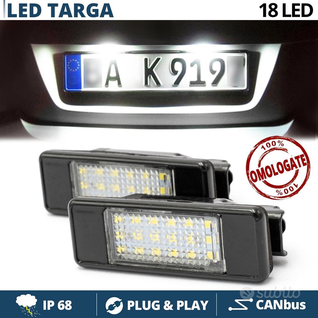 2 Placchette Luci Targa LED CANbus Per Lancia, Omologate