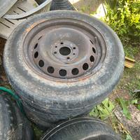 4 Cerchi in ferro Fiat punto R14