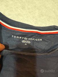 Tommy Hilfiger Uomo T-Shirt Logo – Blu, Taglia M