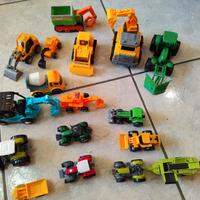 Enorme lotto 19 veicoli giocattolo per bambini