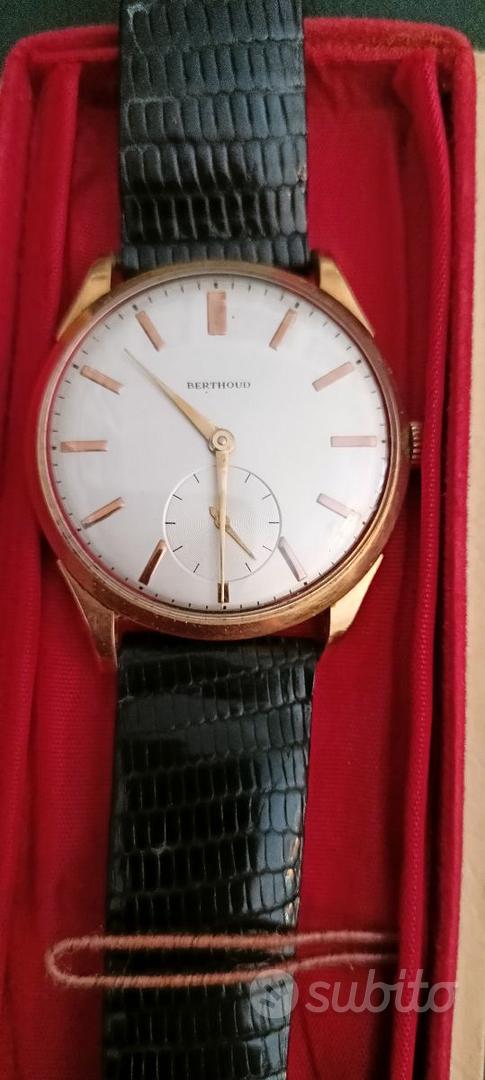 Orologio anni 60 BERTHOUD d' oro funzionante Abbigliamento e