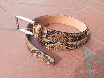 Cintura in vera pelle di pitone