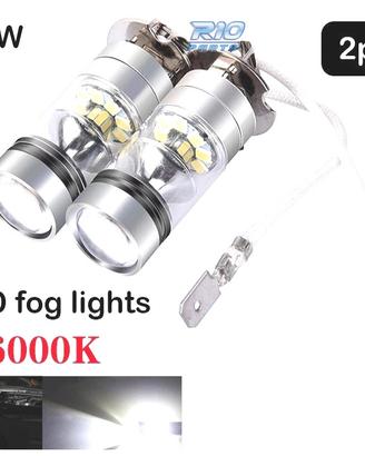 KIT DI LAMPADE ANTIABBAGLIANTI A LED H1 100W CANBU