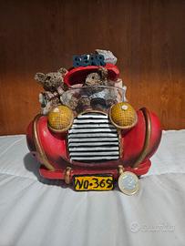 Salvadanaio Teddy Bear in plastica dura e resina