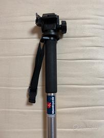 Monopiede manfrotto con testa