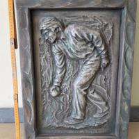 Quadro bassorilievo su marmo