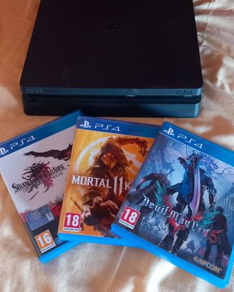 Ps4 Slim 1tb + 3 giochi + 1 controller