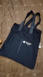 Borsa sacca shopper richiudibile blu