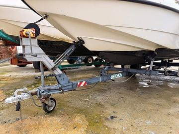 Carrello barca da revisionare