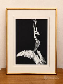 Stampa Artistica di una Ballerina