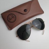 Occhiali Ray-Ban USA Outdoorsman 58mm G15 anni 70