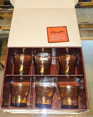Set di 6 bicchieri al piombo originali RCR