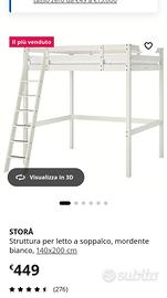 letto a soppalco 