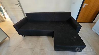 Divano letto 3 posti con penisola