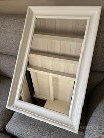 Specchio con cornice in legno 60x90