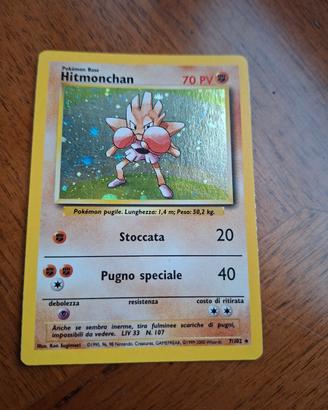Hitmonchan 7/102 card Pokemon Set Base 2000