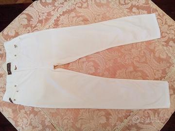Pantalone jeans Piero Guidi cotone bianco elastan