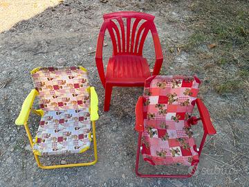 Set di sedie ler bambini