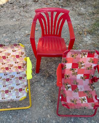 Set di sedie ler bambini