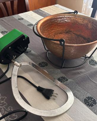 Paiolo elettrico in rame