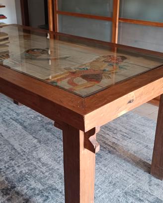 Tavolo etnico in legno massello 